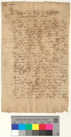 Testament des Kauf- und Handelsmanns Hans Lüdkens.