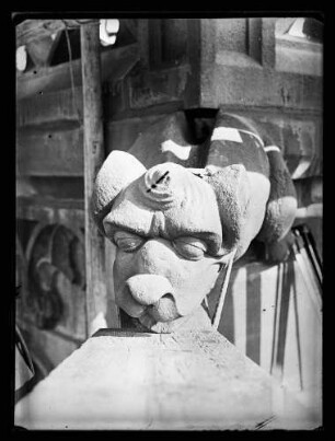 Wasserspeier am Turm der Stiftskirche