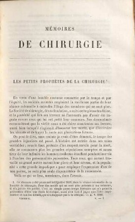 Mémoires de Chirurgie, 5