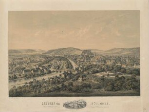 Ansicht von Tübingen : Farblithographie