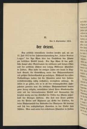 10-18, II. Der Orient