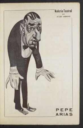 Galería Teatral - Pepe Arias - [Caricatura]