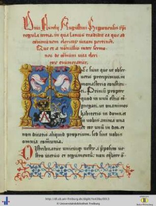 [5r - 13v] Regula tertia sancti Augustini.
