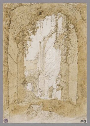 Die Ruinen des Palastes von Septimius Severus auf dem Palatin
