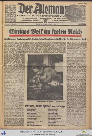 30.04./01.05.1936 (Mai-Festausgabe)