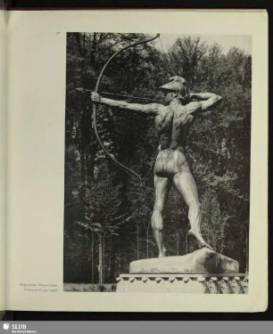 Hippodrom, Bogenschütze - Bildhauer Geyger 1900