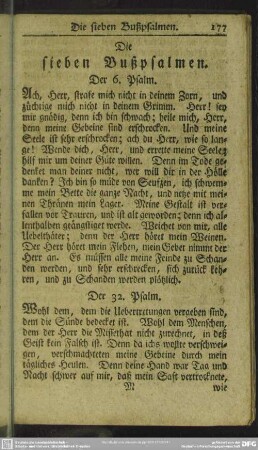 Die Sieben Bußpsalmen