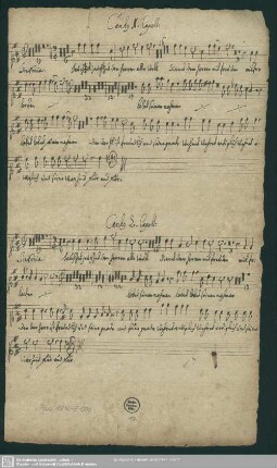 Canto 1. Capell: / Canto 2 Capell: