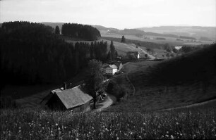 Blick von Westen in ein Tal bei Neuhäusle