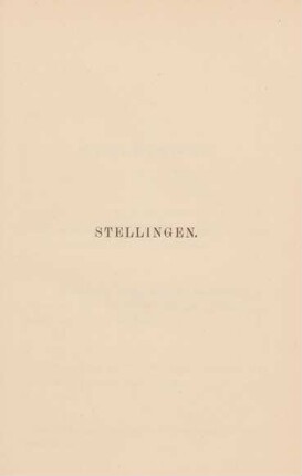 Stellingen