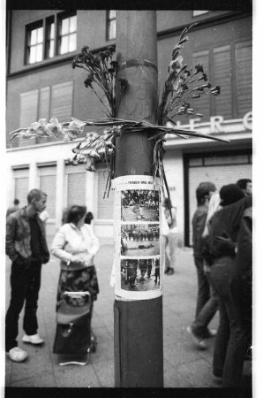Kleinbildnegative: Gedenkveranstaltung für Klaus-Jürgen Rattay, 1982