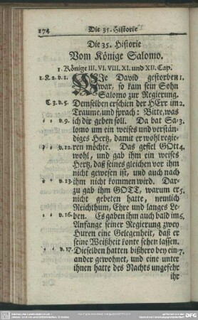Die 35. Historie. Vom Könige Salomo