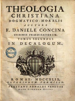 Theologia Christiana Dogmatico-Moralis, 2