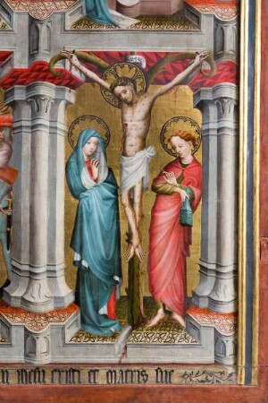 Jakobusaltar — Szenen aus der Legende um Jesus Christus — Kreuzigung Christi