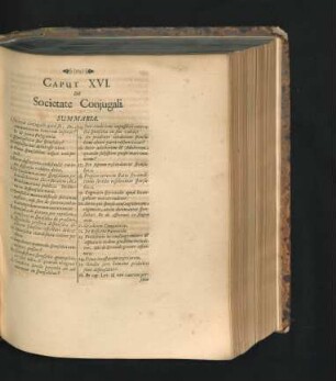 Caput XVI. De Societate Coniugali.