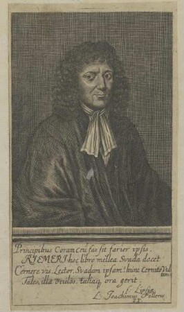 Bildnis des Johannes Riemerus