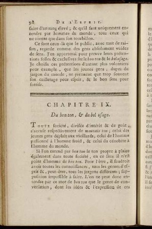 Chapitre IX. - Chapitre X.