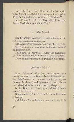 Qualvolle Lektüre