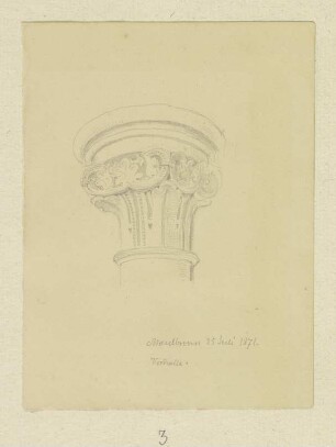 Kapitell in der Vorhalle der Basilika des Klosters Maulbronn