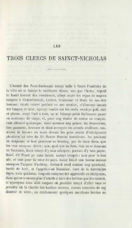 Les trois clercs de Sainct-Nicholas