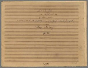 Der 63. Psalm, 4 Singstimmen, op. 85. - BSB Mus.Schott.Ha 9312-2