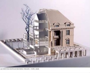 Deutsches Architekturmuseum - Modell des Gesamtgebäudes (Schnittmodell, "Modell III")
