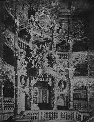 Bayreuth, Markgräfliches Opernhaus, Fürstenlogen. Giuseppe Galli-Bibiena