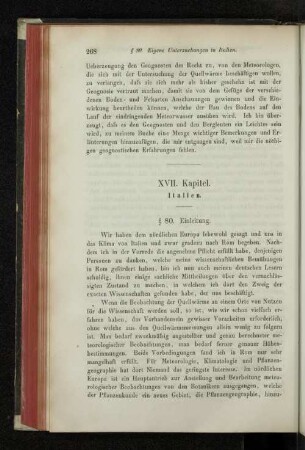 XVII. Kapitel. Italien.