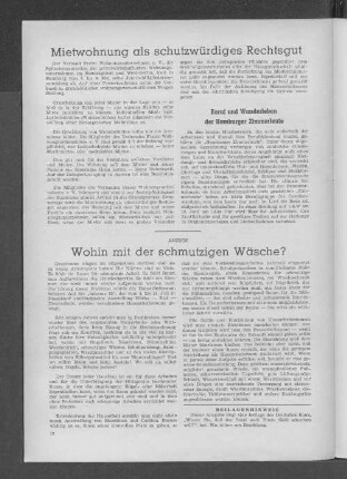 Wohin mit der schmutzigen Wäsche?