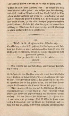 138-174 Blicke in die alttestamentliche Offenbarung : Schluß