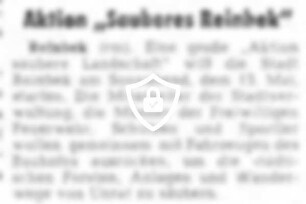 Aktion "Sauberes Reinbek"