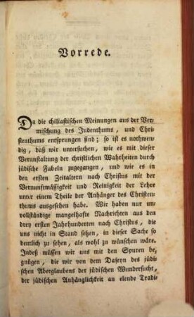 Kritische Geschichte des Chiliasmus, 2