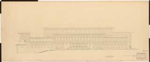 Stadthalle, Mülheim an der Ruhr Umbau: Ansicht Ruhrseite