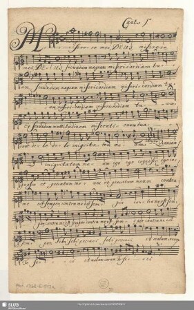 Canto 1[m]o. [unvollst.]
