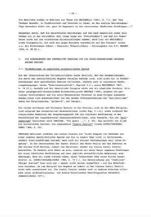 3. Die Konsequenzen der Zentralität Perugias für die sozio-ökonomischen Prozesse