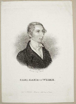 Bildnis von Carl Maria von Weber (1786-1826)