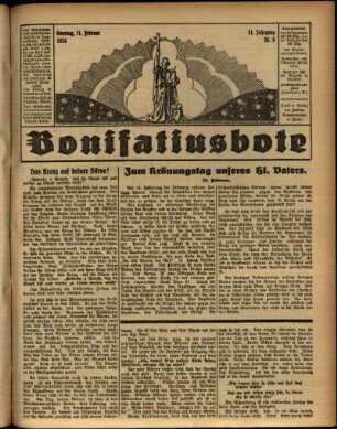 Ausgabe vom Sonntag, den 11. Februar 1934.