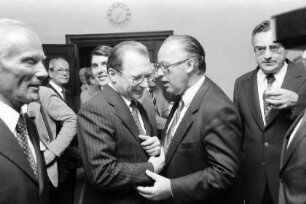 Freiburg: Rathaus, Späth, Böhme, Oberbürgermeister Keidel, Frau Keidel, Lugger, Graf