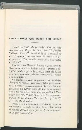 Explicaciones que deben ser leídas