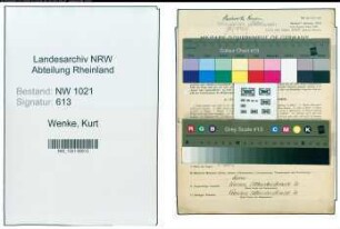 Entnazifizierung Kurt Wenke , geb. 13.02.1903 (Arbeiter)