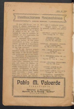 Instituciones ancashinas : Nuestro propósito