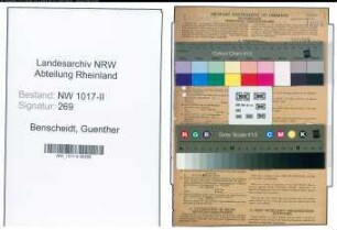 Entnazifizierung Guenther Benscheidt , geb. 22.07.1920 (Angestellter)
