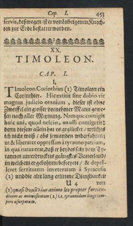 XX. Timoleon.