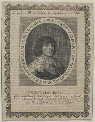 Bildnis des Carolvs Lvdovicvs, Kurfürst von Pfalz