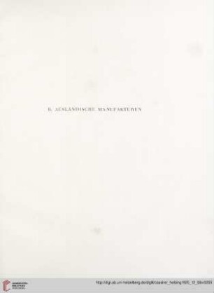 B. Ausländische Manufakturen (Nr. 140-157)