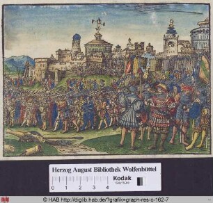 Die Belagerung Jerusalems durch die Truppen Nebukadnezars.