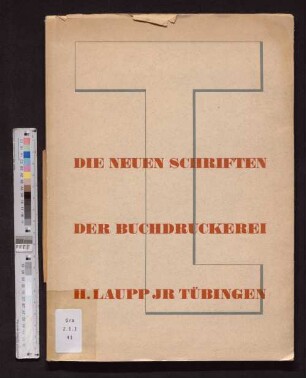 Die neuen Schriften der Buchdruckerei H. Laupp Jr Tübingen