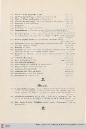 Münzen (Nr. 1166 - 1168)
