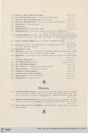 Münzen (Nr. 1166 - 1168)