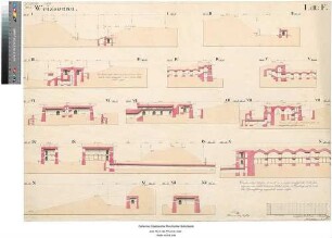 Fort Weisenau [der Festung Mainz], Bl. F: Profile der Befestigung